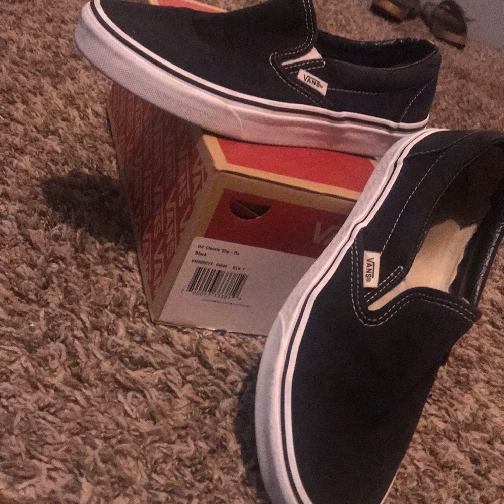 Black Slip on Vans